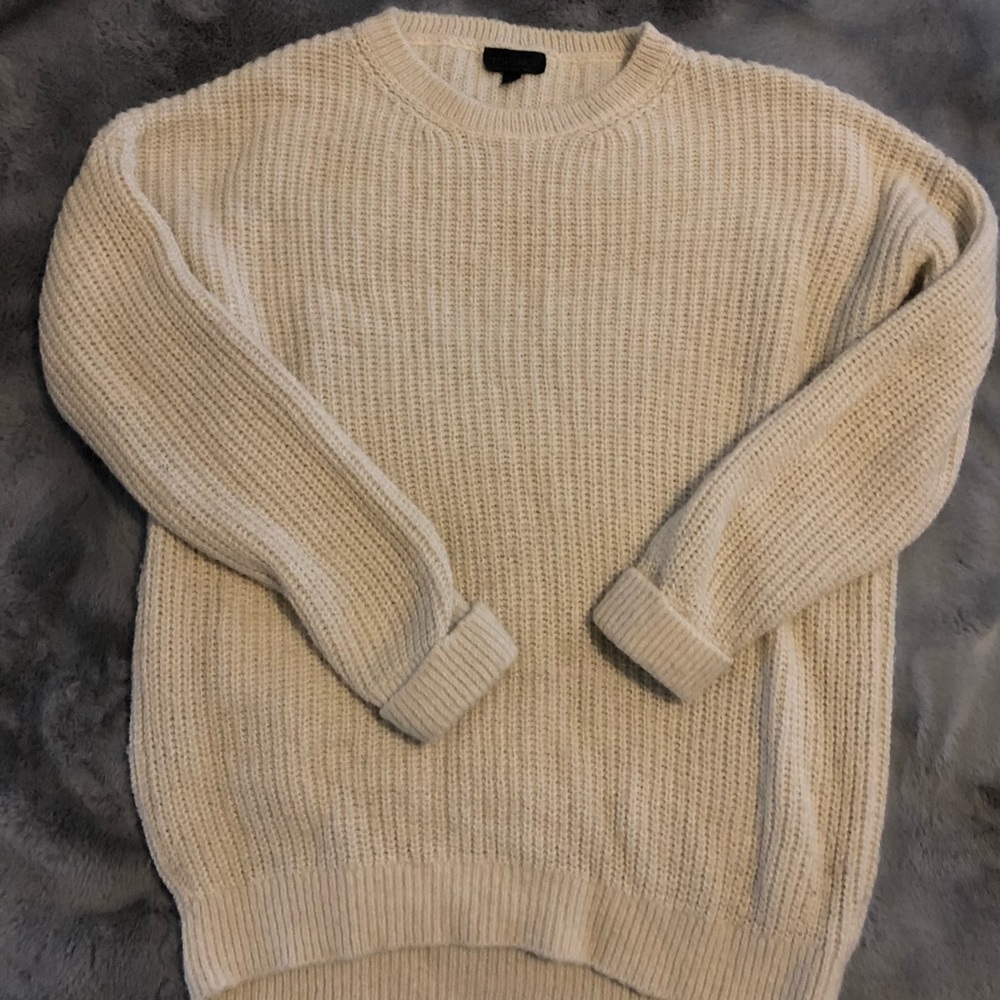 White Topshop Sweater US 6